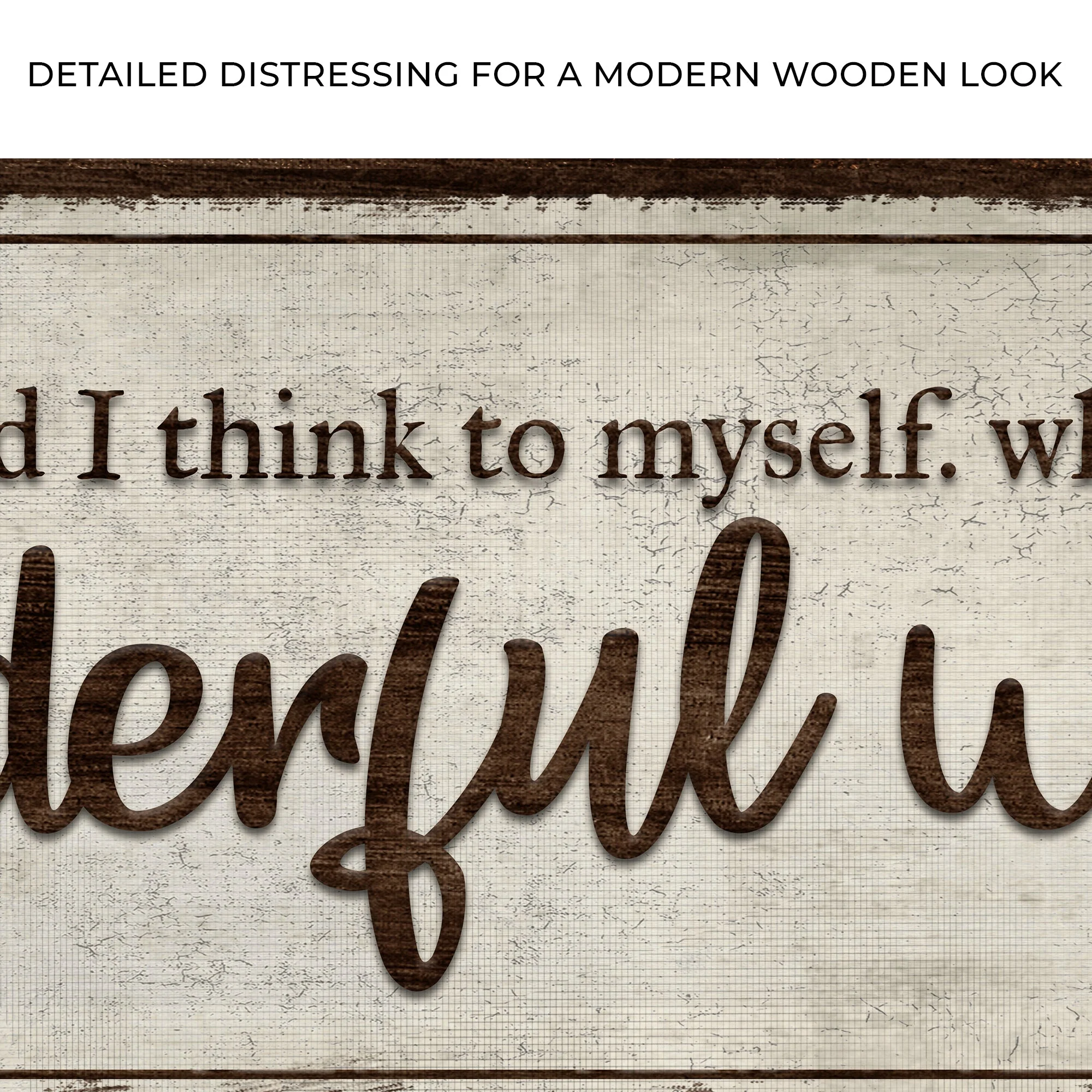 What A Wonderful World Sign III - Image 4