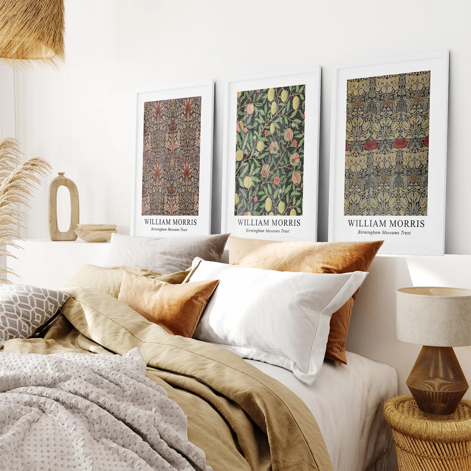 William Morris 3 Piece Wall Art Set Home Decor - Image 5