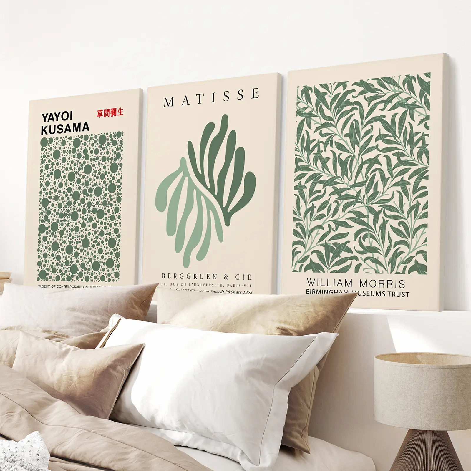 William Morris Sage Green Botanical Poster Set - Image 2