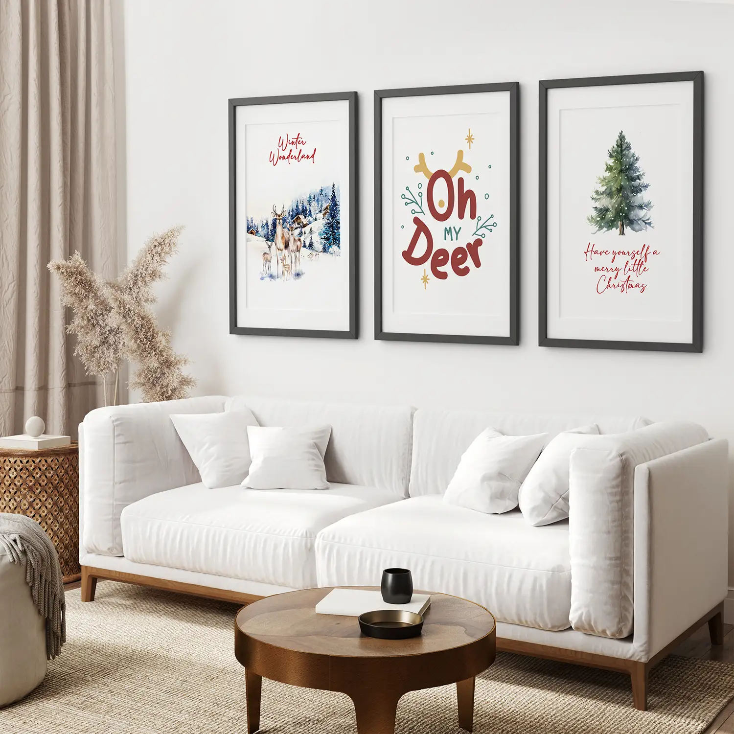 Winter Wonderland Christmas Wall Art Prints Set - Image 6