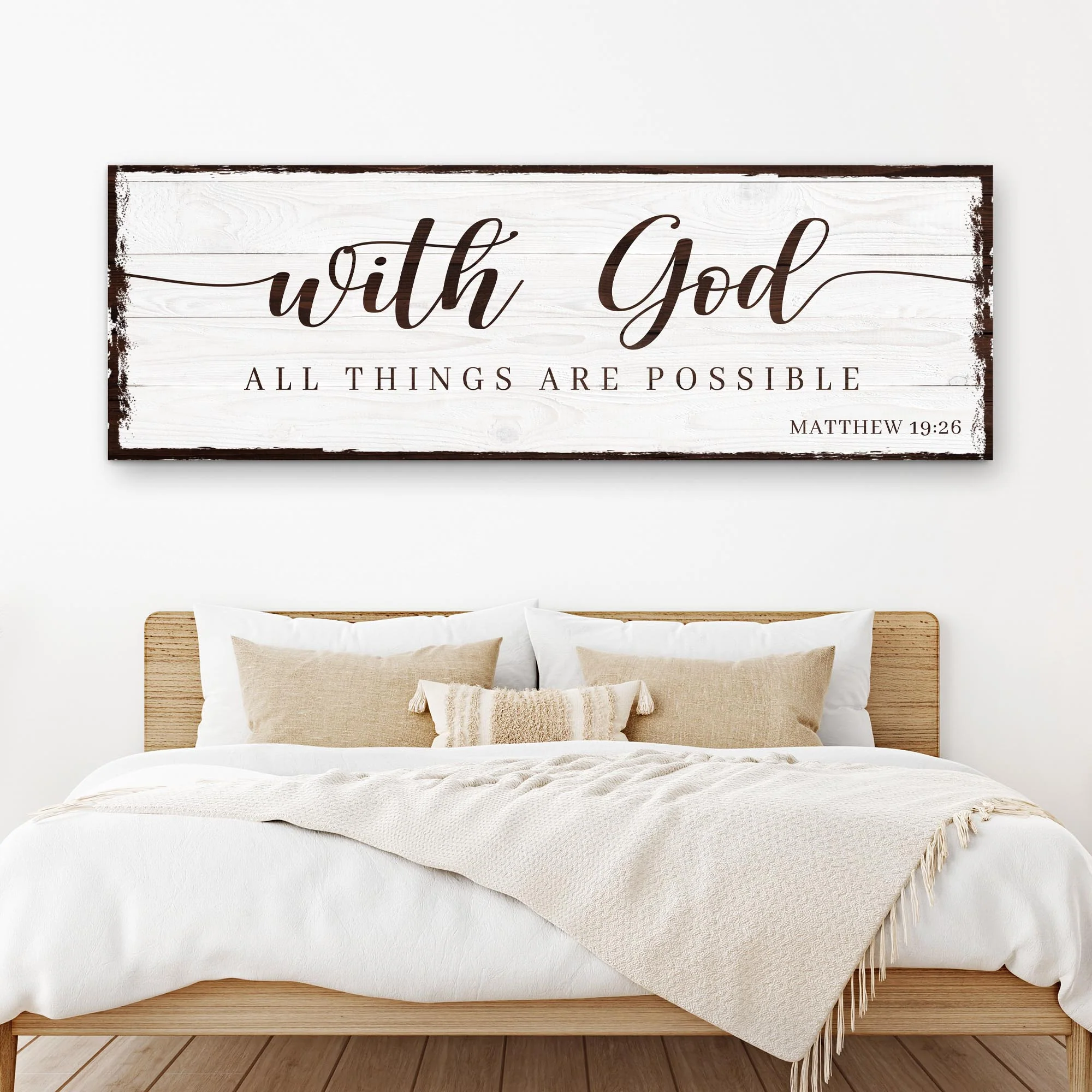 With God All Things Are Possible Faith Sign II - Image 2