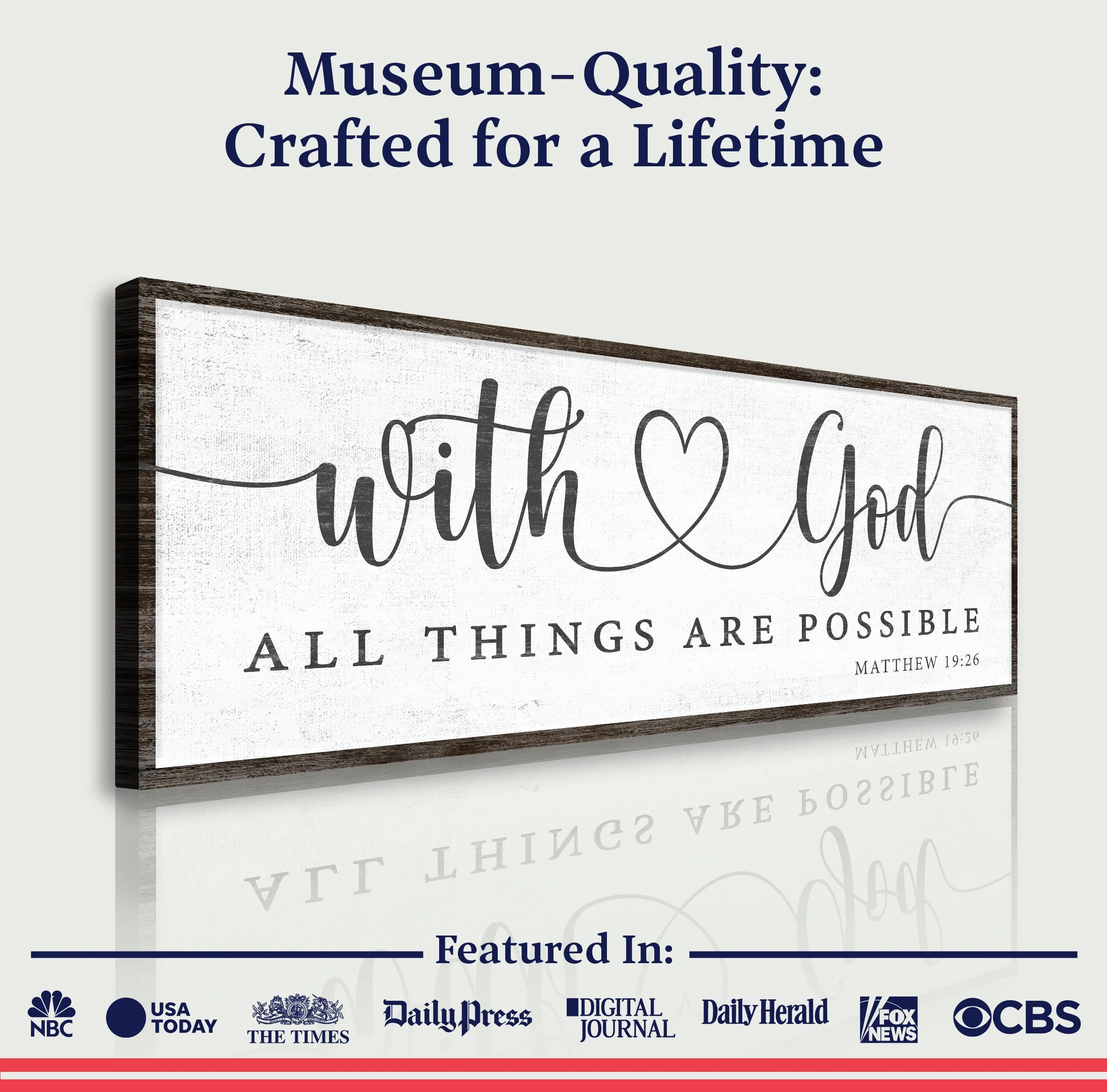 With God All Things Possible Faith Sign IV - Image 4