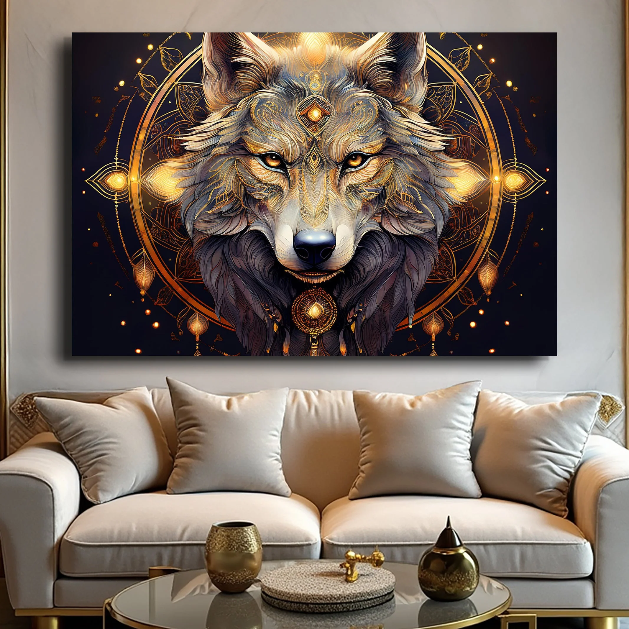 Wolf Head Wall Art - Image 2