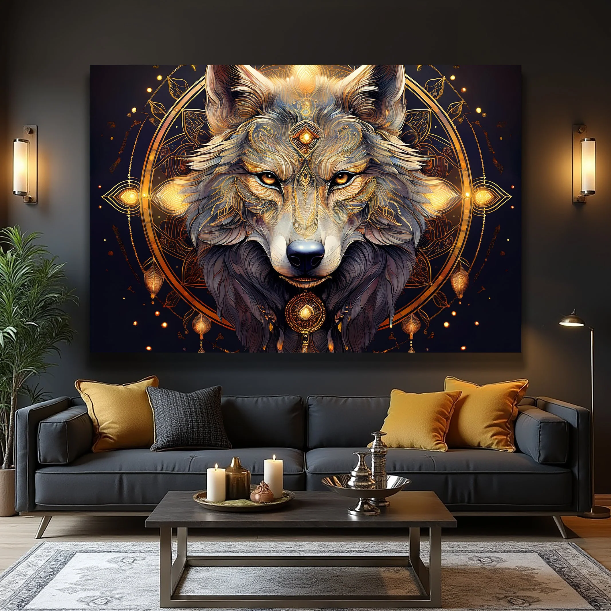 Wolf Head Wall Art - Image 3