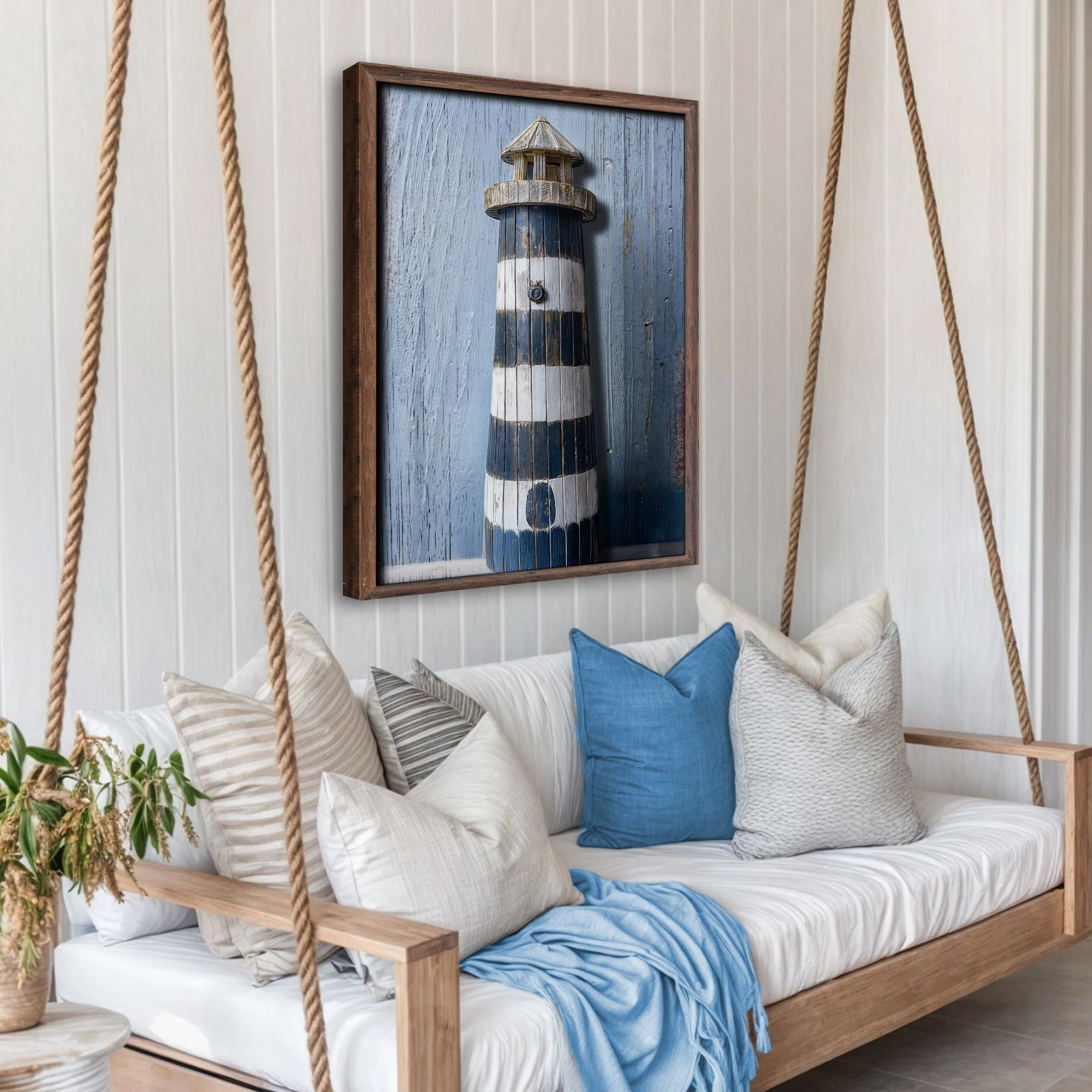 Wooden Lighthouse Coastal Wall Art - Image 5
