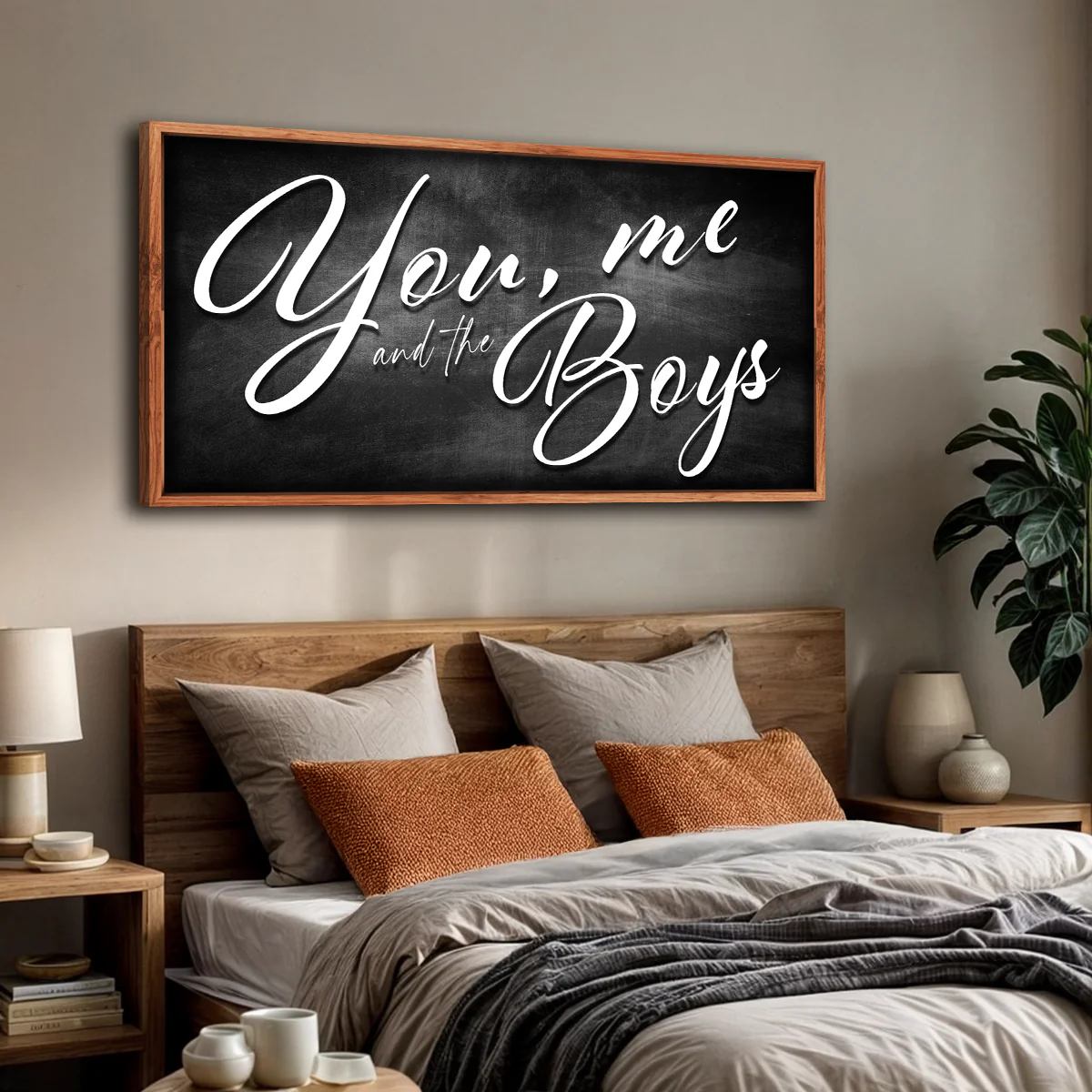 You Me and the Boys Farmhouse Family Sign II - Image 2