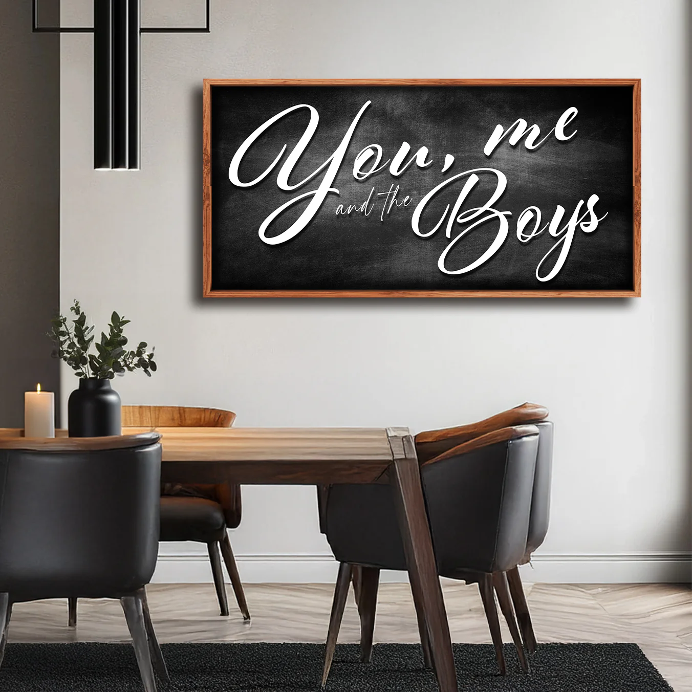 You Me and the Boys Farmhouse Family Sign II - Image 4