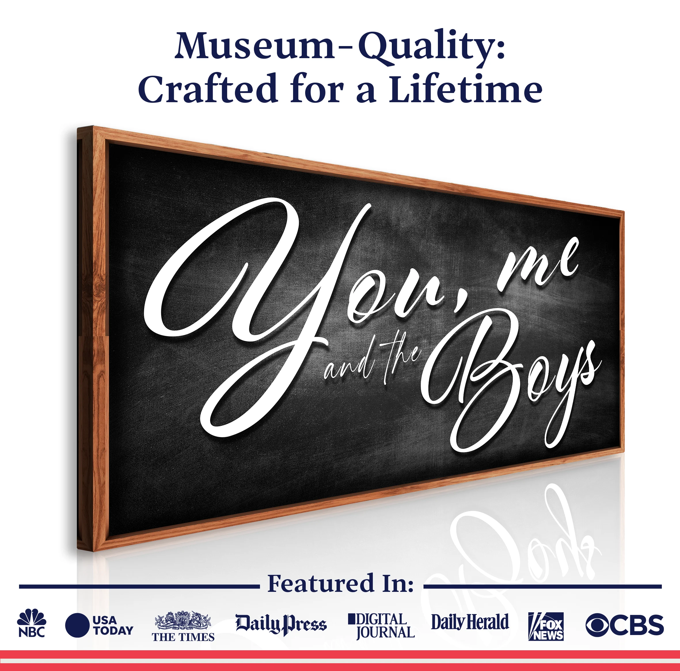 You Me and the Boys Farmhouse Family Sign II - Image 6