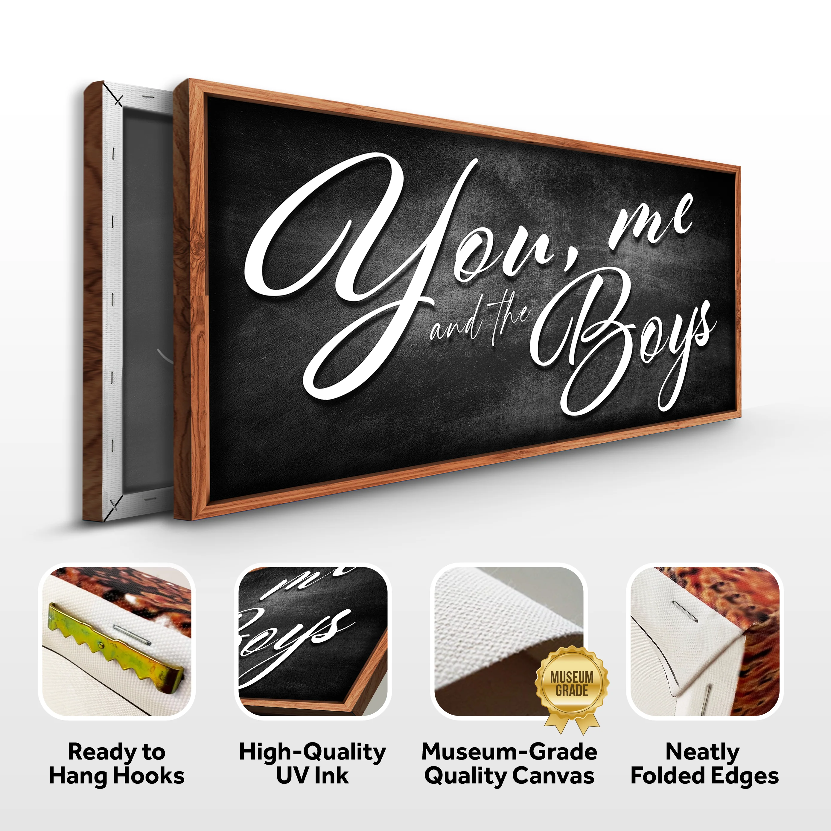 You Me and the Boys Farmhouse Family Sign II - Image 8