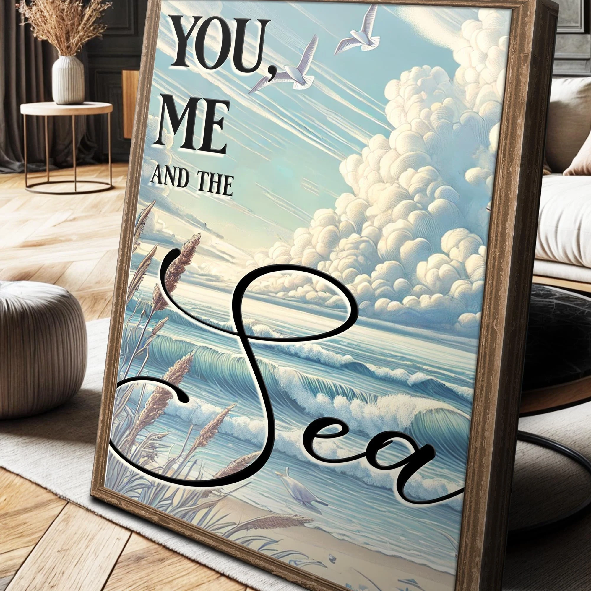 You Me and the Sea Coastal Sign III - Image 5