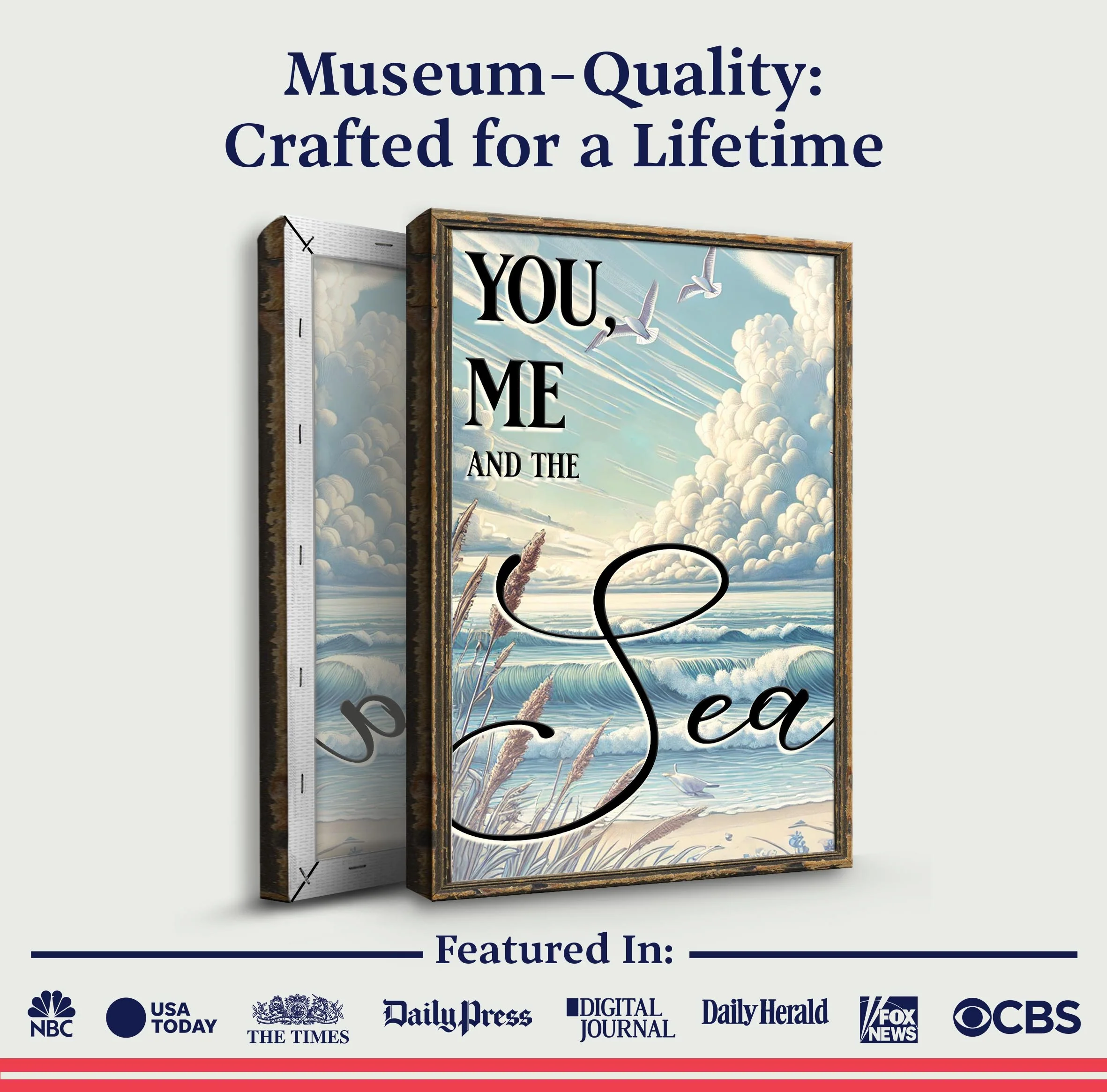 You Me and the Sea Coastal Sign III - Image 6